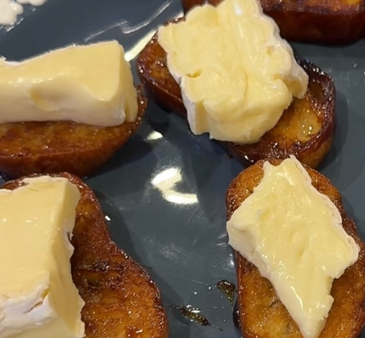 Maple Ghee Bread with Soft Cheese