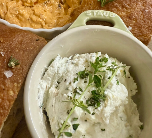 Ghee & Goat Cheese Whip with Herbs