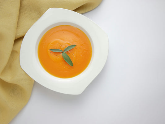 Roasted Tomato & Coconut Soup with Spiced SayGhee Tempering