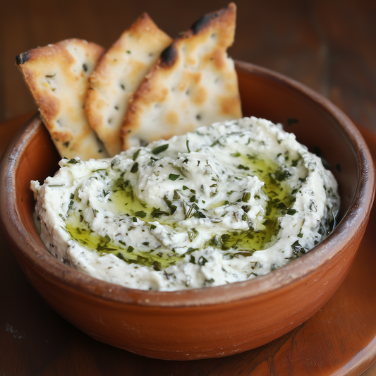 Warm Ghee & Herb Whipped Ricotta Dip