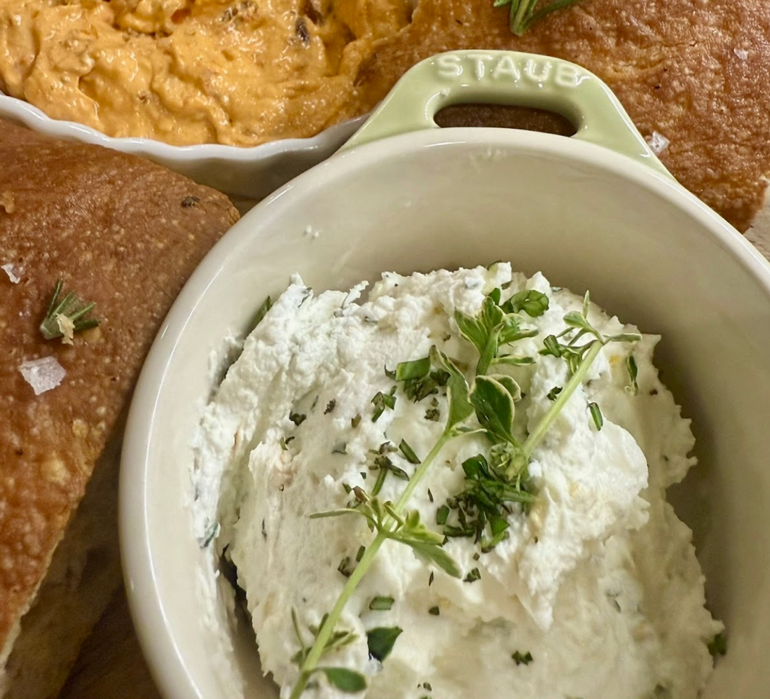 Ghee & Goat Cheese Whip with Herbs